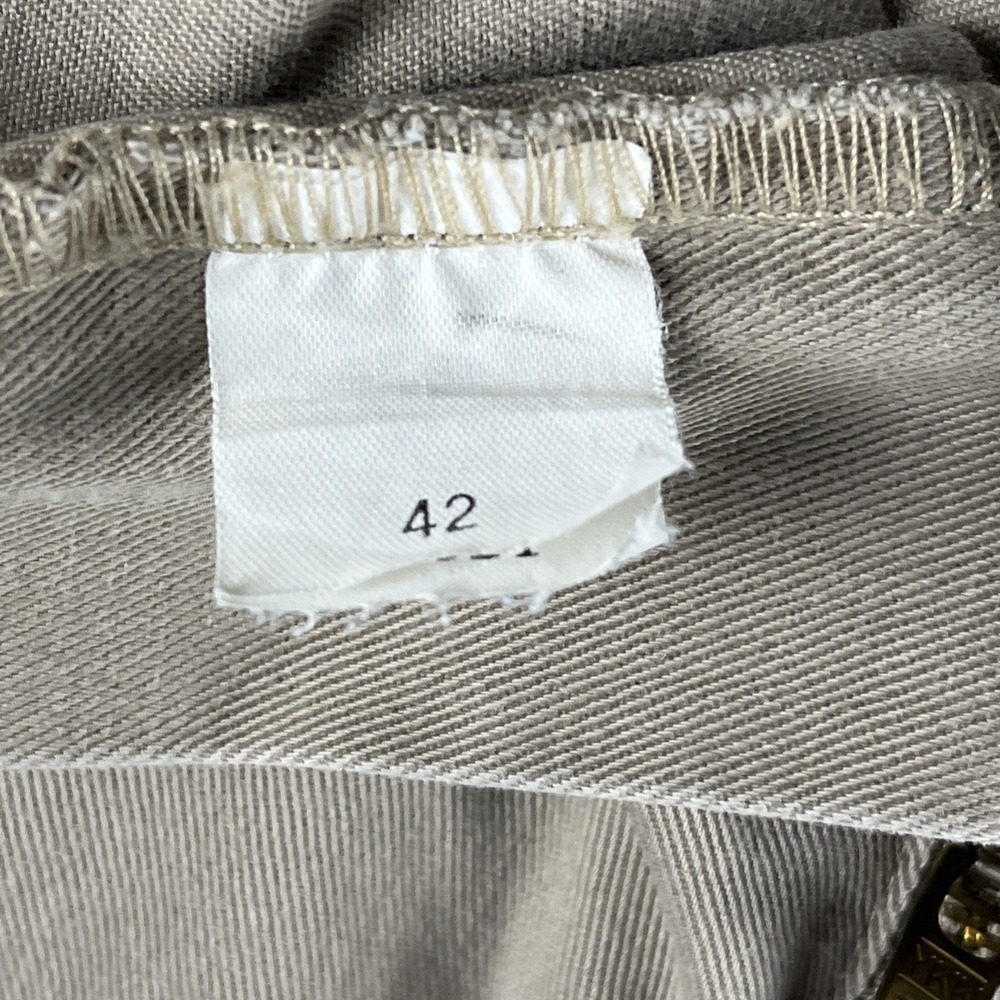 Polo Ralph Lauren Chino Shorts Mens 42 Tan Pleated Cotton Twill - Picture 8 of 11